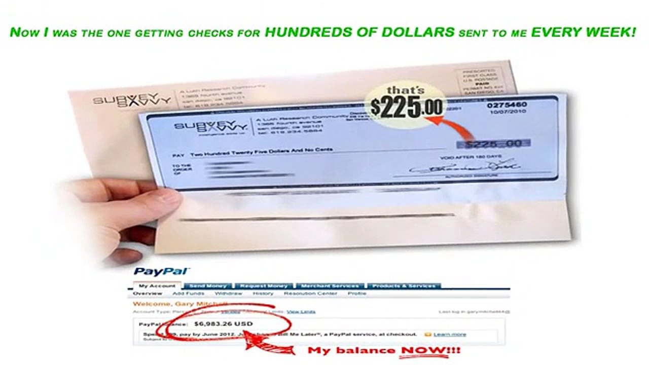 Get cash for surveys