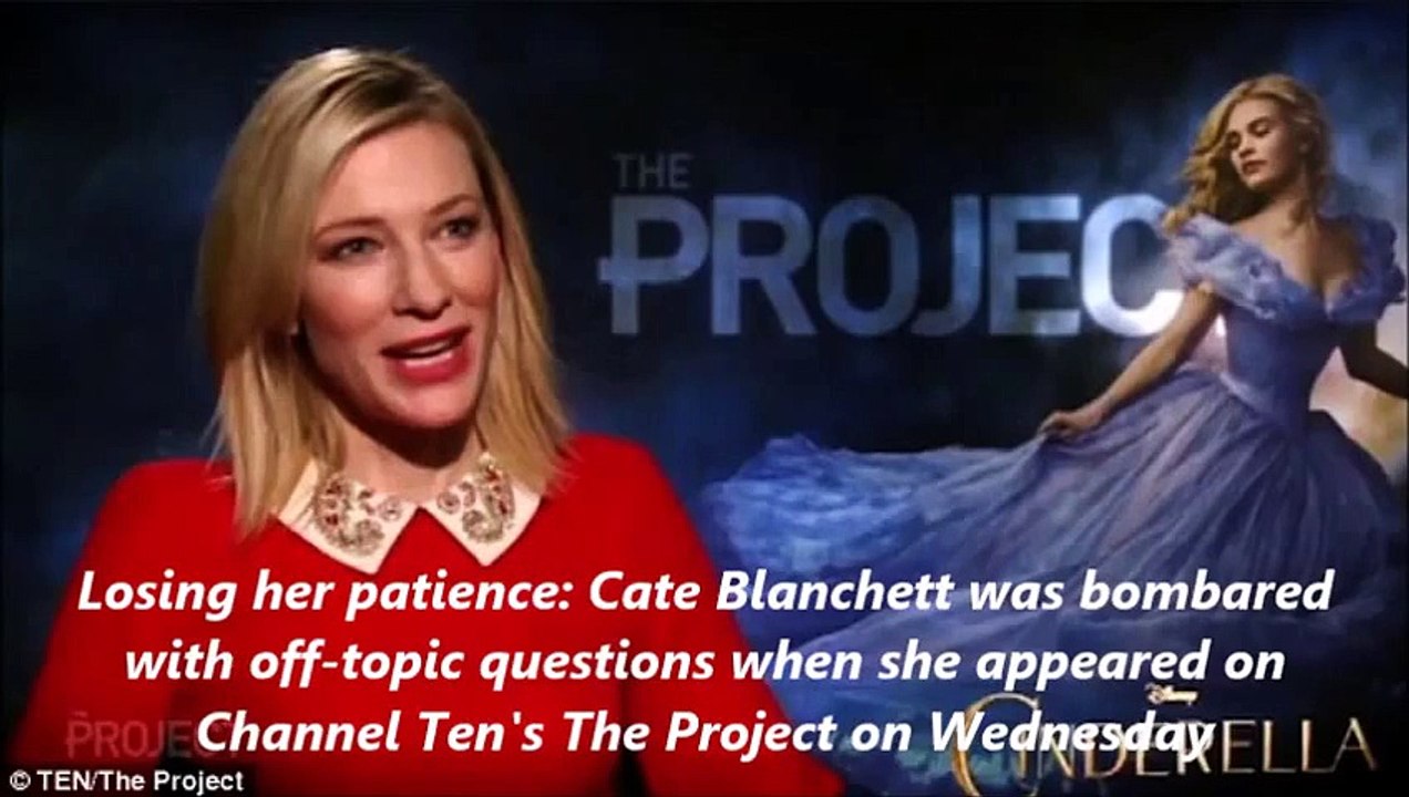 Cate Blanchett loses her patience in awkward Cinderella interview (3)