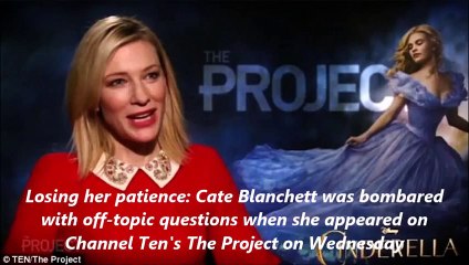 Cate Blanchett loses her patience in awkward Cinderella interview (3)