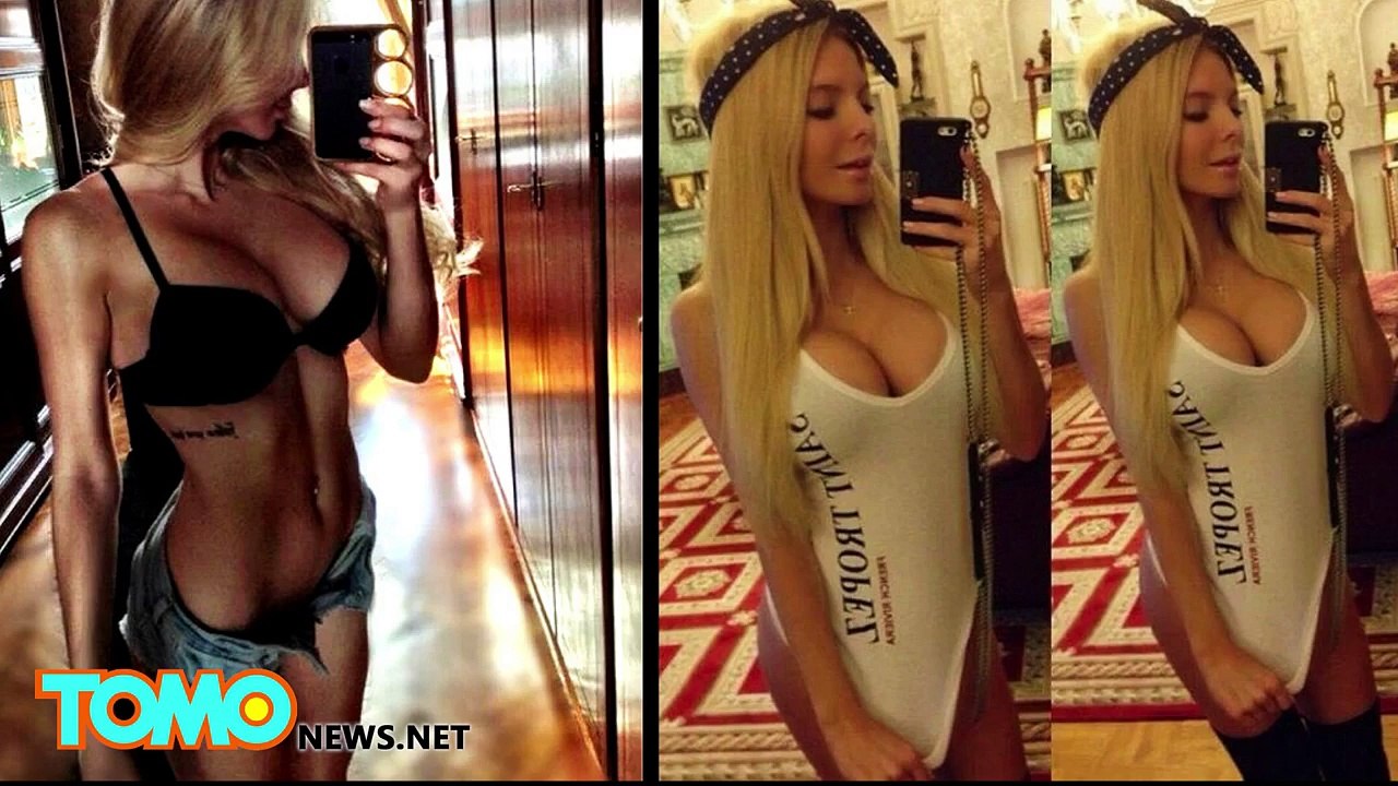 Sexy Ukrainian wife's selfie obsession causes rich husband to walk out on her and son