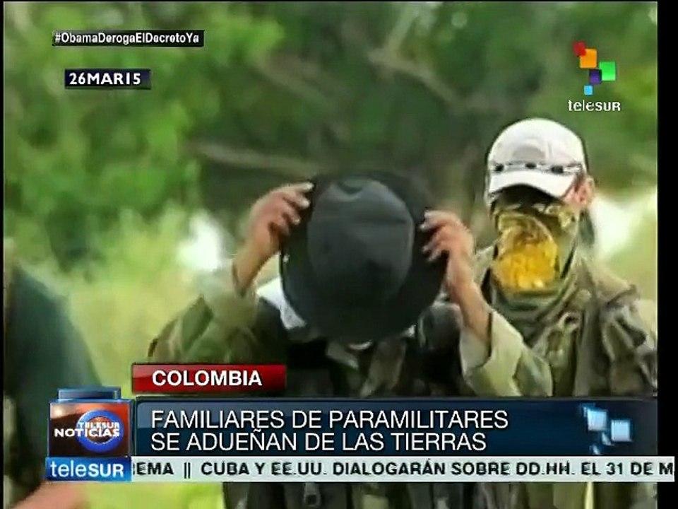 Colombia: paramilitares impiden a víctimas regresar a sus tierras