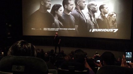 Emotional Vin Diesel Stops By Fast and the Furious 7 Advanced Screening in Los Angeles 3 16 15