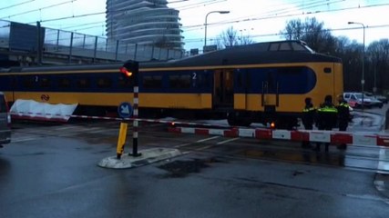 Télécharger la video: Beelden: Treinverkeer van en naar zuidkant Groningen ligt stil - RTV Noord