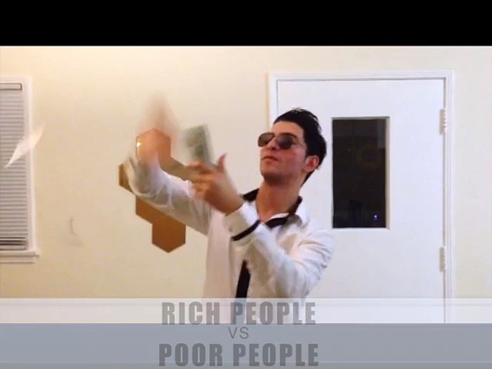 How rich people make it rain VS how poor people make it rain