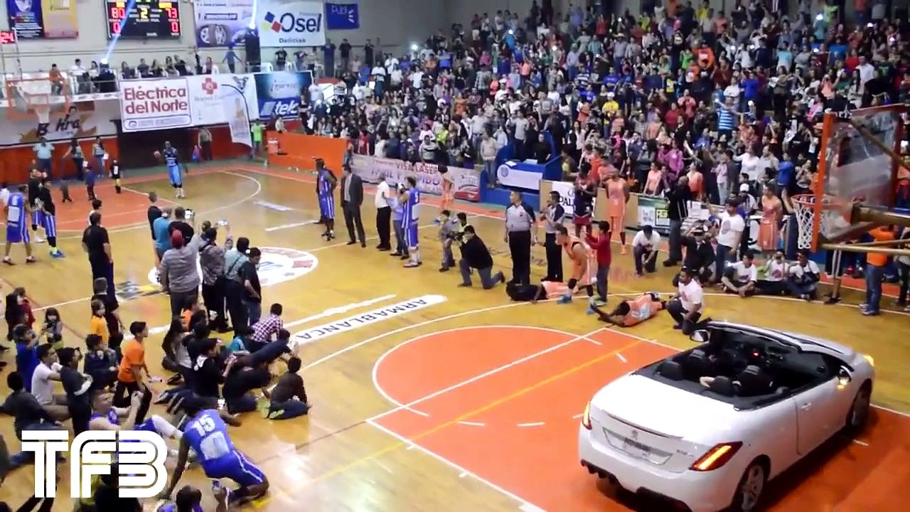 Dunk au dessus d'une voiture : FAIL!