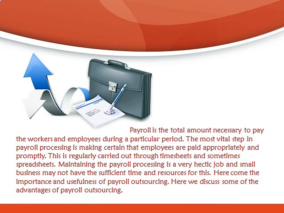 Advantages of payroll outsourcing works