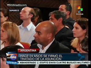 Mercosur celebra su 24 aniversario