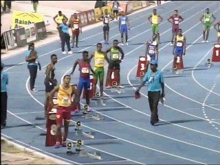 Tyreke Wilson (Calabar) Winning His 200m Semi-Finals (21.08 secs) - Champs 2015