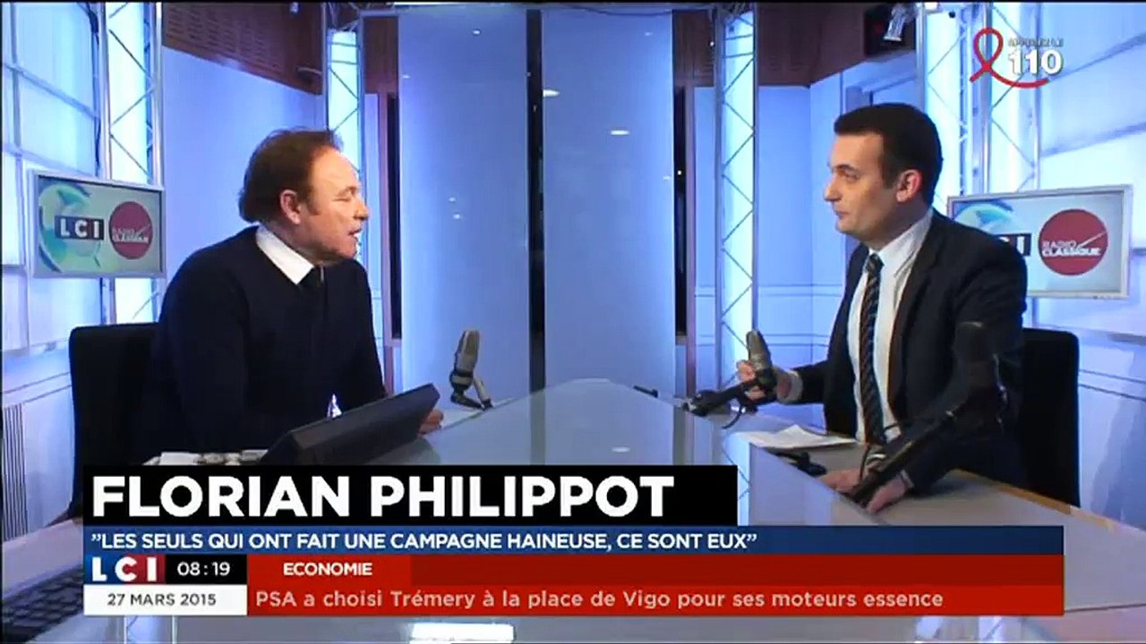 Florian Philippot explique le refus de Nicolas Sarkozy de ne pas débattre avec Marine Le Pen