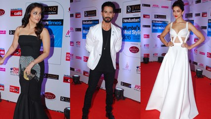 Aishwarya Rai, Deepika Padukone, Shahid Kapoor & More | HT Most Stylish Awards 2015 - RED CARPET