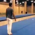 Incredible Timing of Jumping in Air
