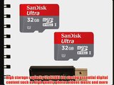 Sandisk 32GB x2 (64GB) MicroSD HC Ultra UHS-1 Memory Card Class 10 with SoCal Trade MicroSD