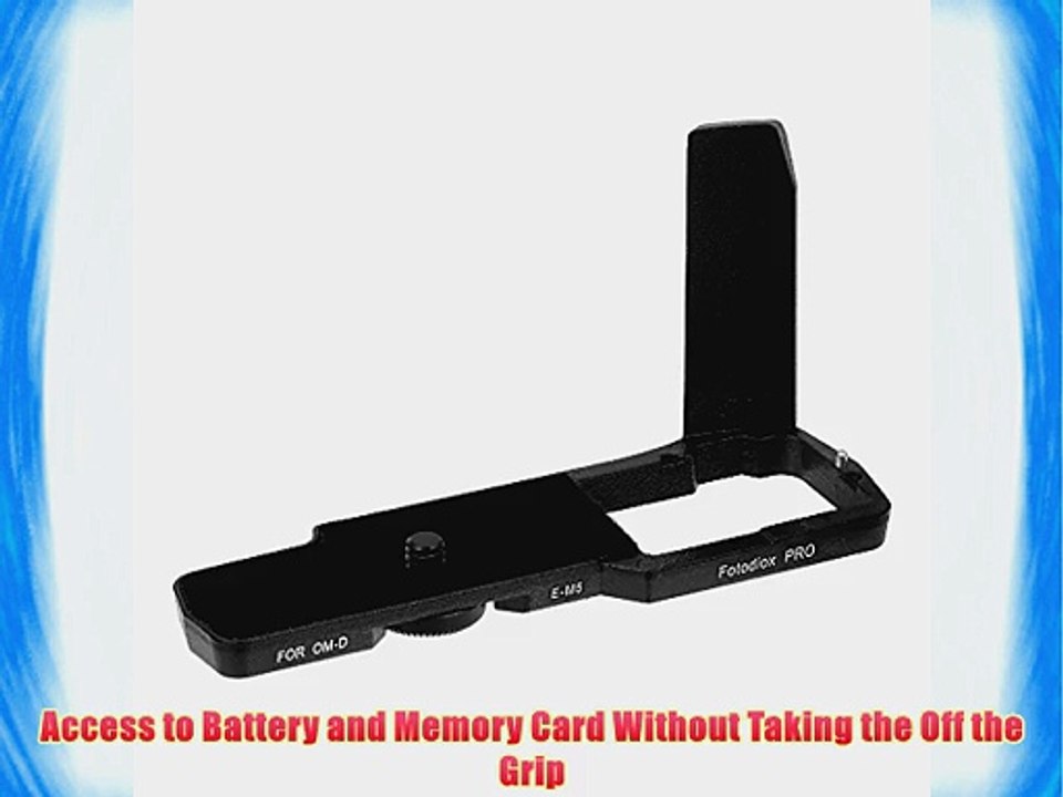 Fotodiox Pro All Metal Black Camera Hand Grip for Olympus OM-D E-M5 Mirrorless Digital Camera