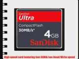 SanDisk SDCFH-004G-A11 4GB 30MB/s ULTRA CF Card (US Retail Package)