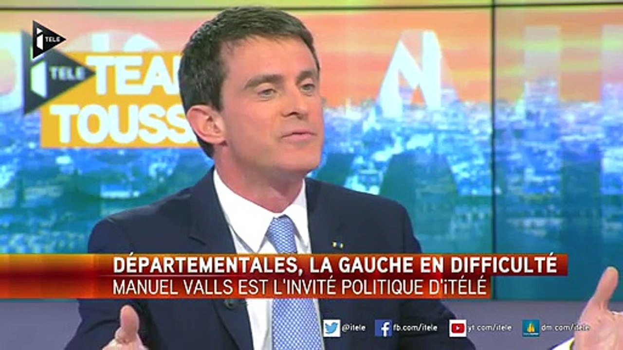 Départementales : "Rien n'est joué" pour Manuel Valls