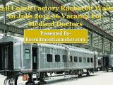 Rail Coach Factory Raebareli Walk-In Jobs 2015-16 Vacancy For Medical Doctors