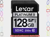 Lexar Platinum II 200x 128GB SDXC UHS-I Flash Memory Card LSD128BBNL200