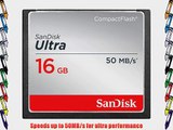 SanDisk Ultra 16GB CompactFlash Memory Card Speed Up To 50MB/s- SDCFHS-016G-G46