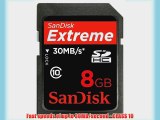 SanDisk 8GB Extreme SDHC Class 10 High Performance Memory Card (SDSDX3-008G-P31)