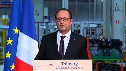 Discours à l'usine PSA de Trémery