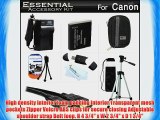 Essential Accessories Kit For Canon PowerShot SX260 HS SX260HS SX280 HS SX280HS S120 D30 Digital