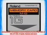 1GB Roland M-1G CompactFlash CF Memory Card for MC-808 SP-404 SP-555 V-Synth Fantom and more