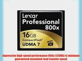 Lexar Professional 800x 16GB CompactFlash Memory Card 2-Pack LCF16GCTBNA8002