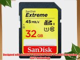 SanDisk Extreme 32 GB SDHC Class 10 UHS-1 Flash Memory Card 45MB/s (SDSDX-032G-X46)