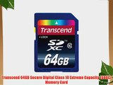Transcend 64GB Secure Digital Class 10 Extreme Capacity (SDXC) Memory Card