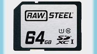 Hoodman 64 GB Raw Steel SDXC UHS-I Class 10 Memory Card