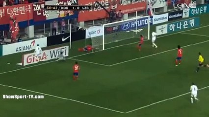 Zokhir Kuziboyev Goal - South Korea vs Uzbekistan 1-1 ( Friendly Match ) 27.03.2015