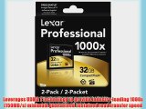 Lexar Professional 1000x 32GB CompactFlash Card 2-Pack LCF32GCTBNA10002