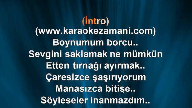 Alişan - Bir Numara - (2013) TÜRKÇE KARAOKE