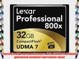 Lexar Professional 800x 32GB CompactFlash Memory Card 2-Pack LCF32GCTBNA8002