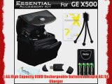 Essential Accessories Kit For GE POWER Pro series X500 X5 Power Pro X550 Digital Camera Includes