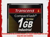 Transcend TS1GCF100I 1GB Industrial Compact Flash Card
