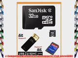 SanDisk 32GB MicroSDHC Memory Card with Adapter (Bulk Package)   SanDisk MicroSDHC to MiniSDHC