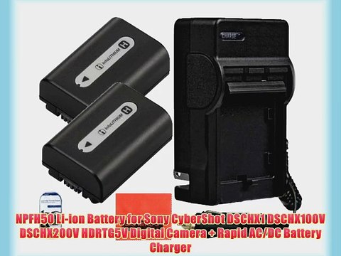Sony CyberShot DSC-HX1 DSC-HX100V DSC-HX200V HDR-TG5V A100 Digital Camera Battery And Charger