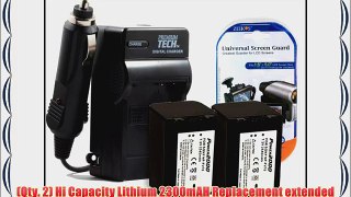 2PK Battery And Charger Kit For Sony HDR-CX130 HDR-CX150 HDR-CX160 HDR-CX560V HDR-CX700V HDR-PJ10
