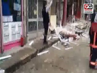 Başkent'te doğalgaz patlaması