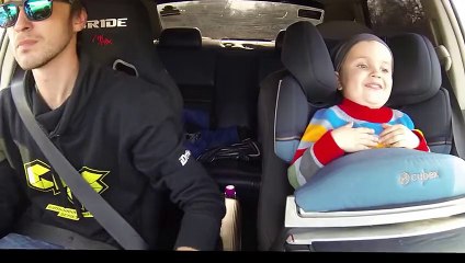 .Father and Son Hilarious Car Drifting
