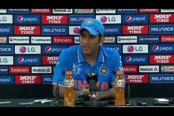 MS DHONI Emotional speech After Losing India vs Australia Semi final 2015
