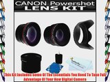 Lens Kit For The Canon Powershot G12 G11 G10 Digital Camera Includes 2x Telephoto and .45x