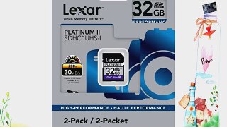 Lexar Platinum II 200x 32GB SDHC UHS-I Flash Memory Card LSD32GBSBNA2002 - 2 Pack