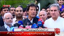 Imran Khan Media Talk On His And Arif Alvi Phone Call Leaked Issue