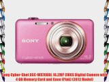 Sony Cyber-Shot DSC-WX70BDL 16.2MP CMOS Digital Camera with 4 GB Memory Card and Case (Pink)