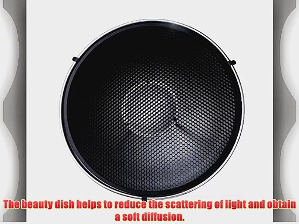 Godox Beauty Dish AD-S3 with Grid AD-S4 for WITSTRO Speedlite Flash AD180 AD360