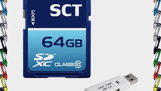 SCT 64GB SD XC Class 10 Secure Digital Ultimate Extreme Speed SDXC Flash Memory Card 64G 64
