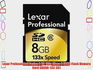 下载视频: Lexar Professional Series 8 GB 133x Class 6 SDHC Flash Memory Card SD8GB-133-381