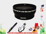 Wide Angle Lens Kit for NIKON 1 (V1 J1) Digital Cameras. Includes: 0.45X Super Wide Angle (with